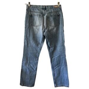 London Jean Lightwash Blue Denim Straight Leg Jeans Woman Size 6 Classic Rise